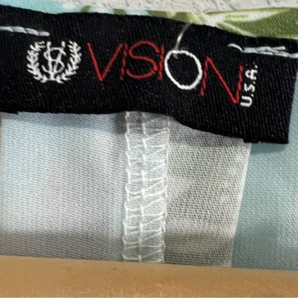 Vision Womens Mint Floral Sleeveless Blouse Size Small NWT - Picture 4 of 5